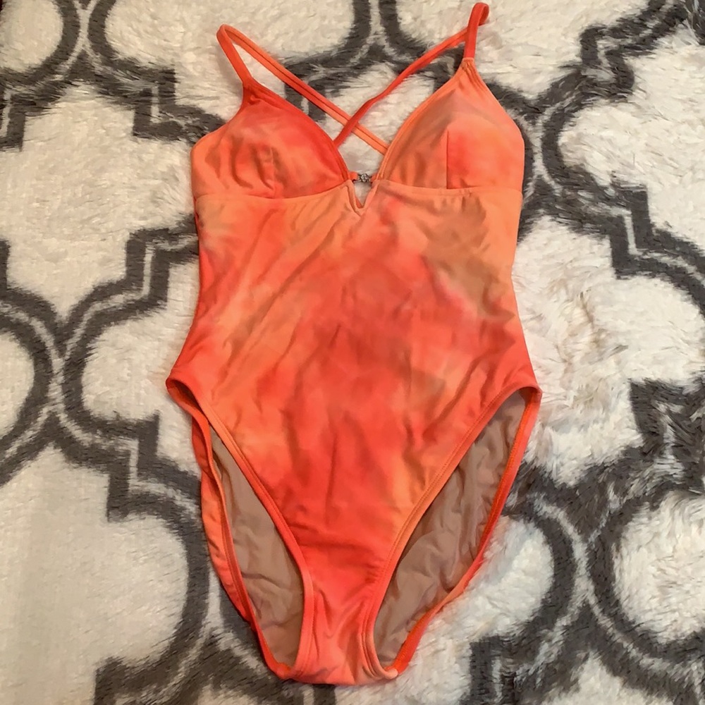 Gorgeous Vintage orange/coral VM Sport swimsuit
